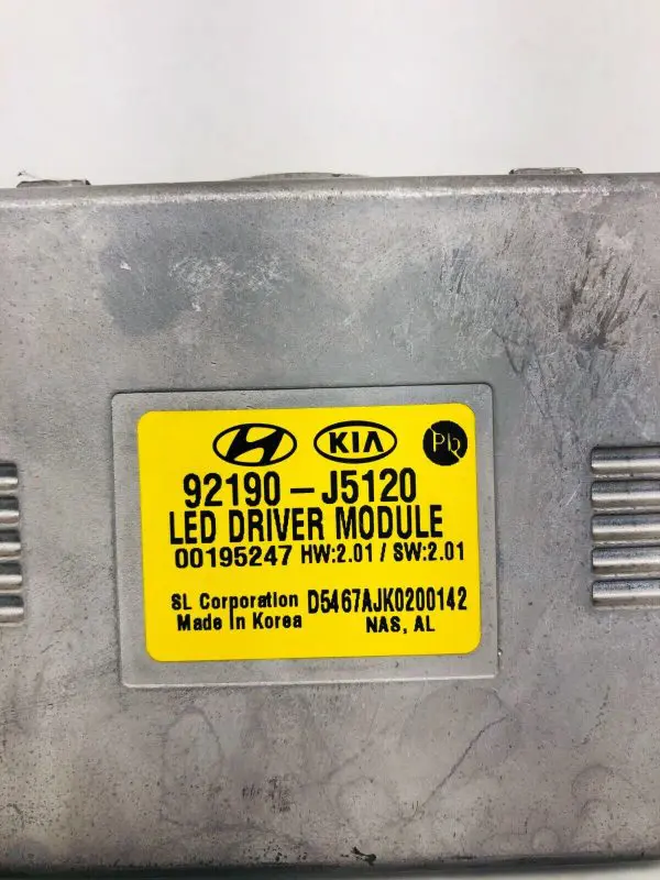 92190J5120 2018 2019 2020 2021 2022 2023 KIA STINGER LED MODULE BALLAST GENUINE - Image 3