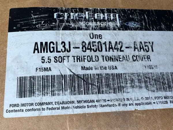 2015-2023 Ford F250 5.5 Soft Tonneau Folding Bed Cover OEM amgl3j84501a42aa5y - Image 2