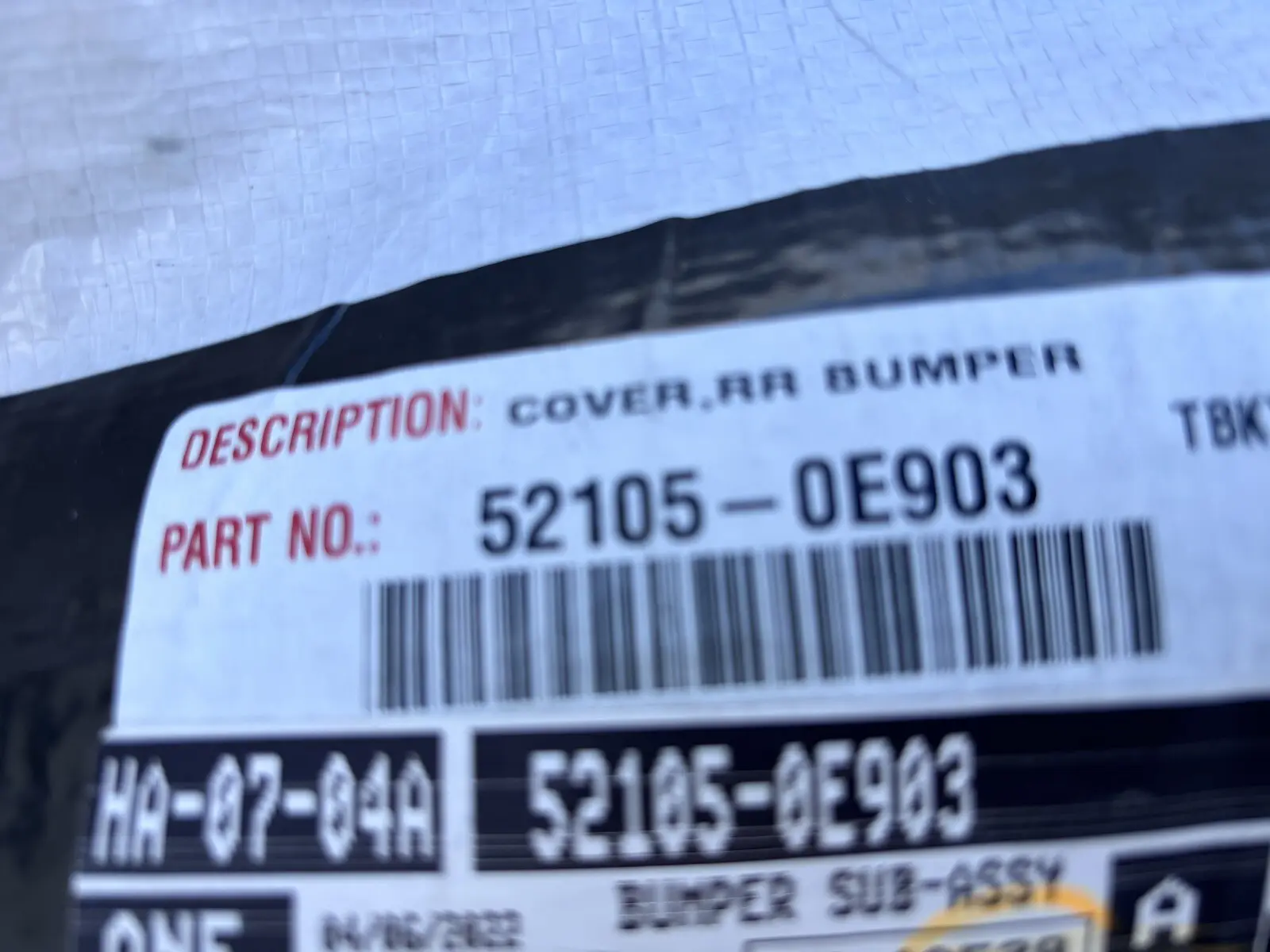 OEM 52105-0E903 2010 2011 2012 2013 2014 2015 Lexus Rx Rx350 Rx450 Rear Bumper - Image 17