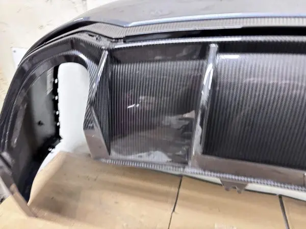 OEM 2019 AUDI RS5 SPORTBACK REAR BUMPER WITH CARBON SPOILER DIFFUSER 8w6807521af - Image 11