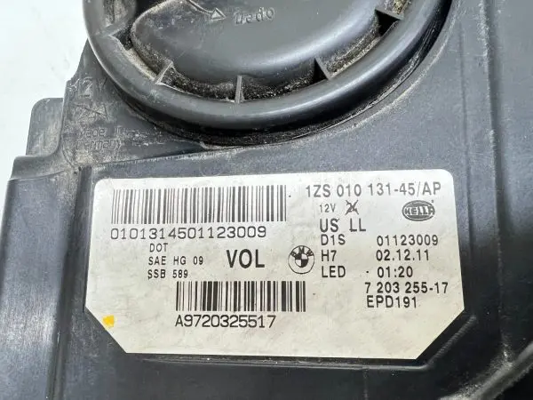 2011 2012 2013 BMW 5 SERIES XENON 550 528 535 FRONT LEFT OEM HEADLIGHT DAMAGED - Image 17