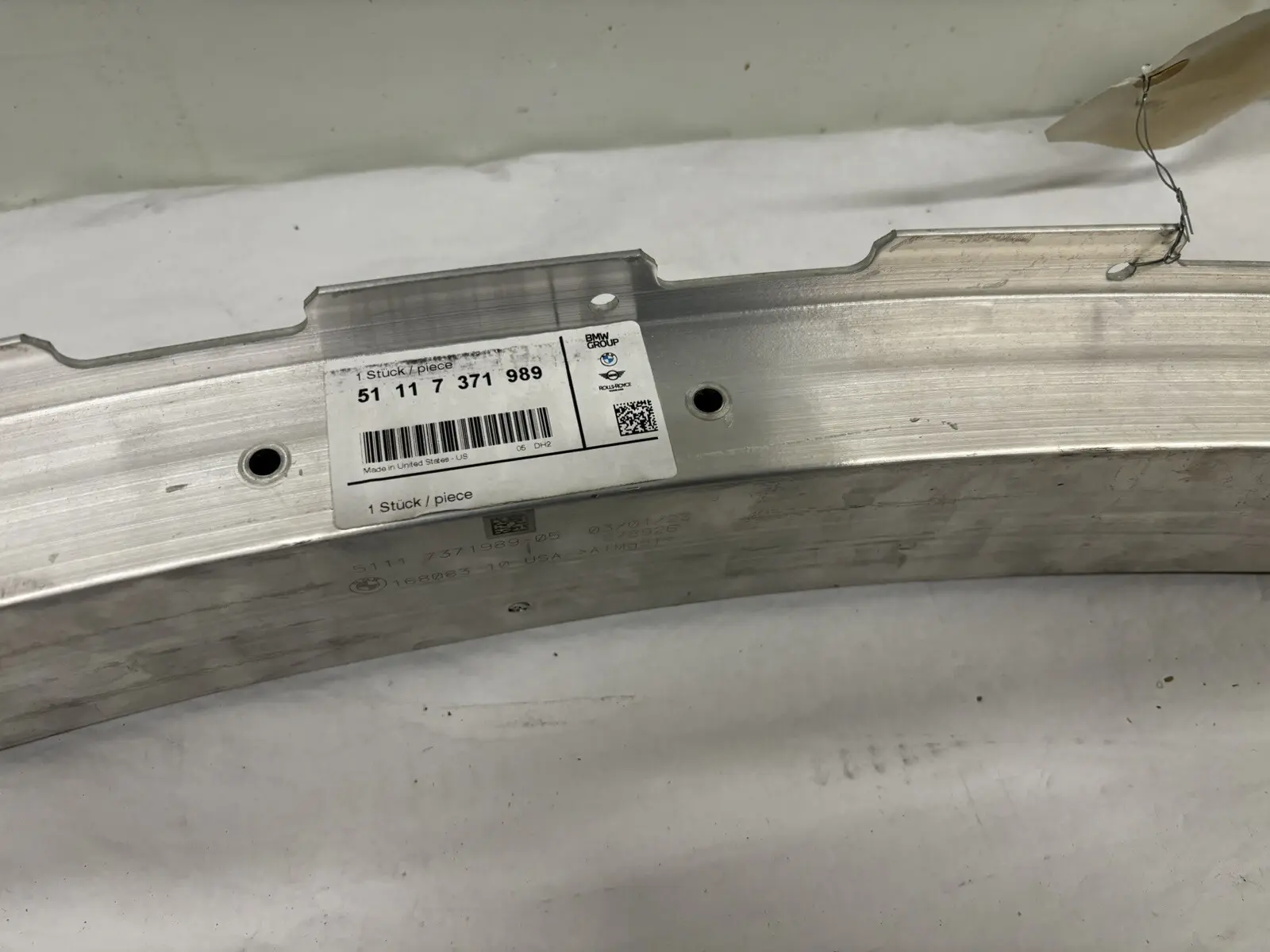 51117371989 2011-2015 2016 2017 BMW X3 X4 FRONT OEM REINFORCEMENT IMPACT BAR - Image 15
