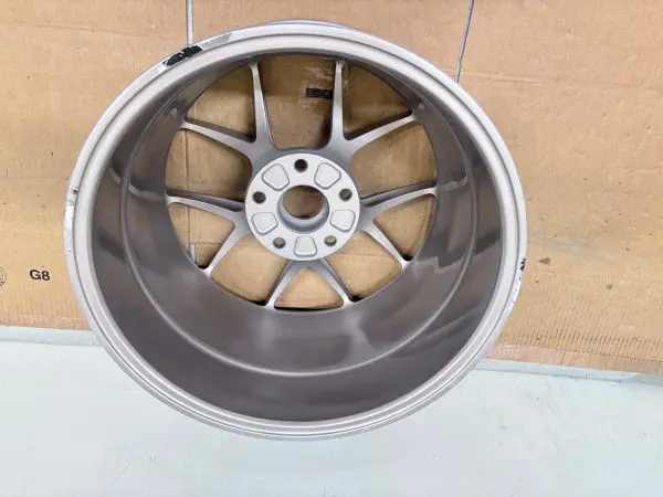 PORSCHE GT4 MR BBS CLUBSPORT 4 WHEELS SILVER GOLD FRONT 9X18 AND REAR 10.35X18 - Image 18
