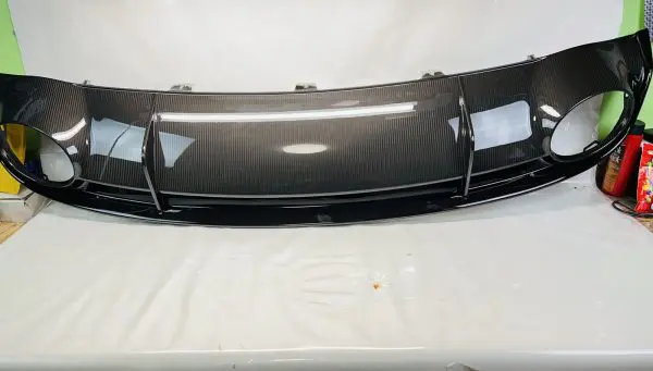 2015 2016 2017 2018 AUDI RS7 REAR BUMPER OEM VALANCE SPOILER PANEL CARBON FIBER