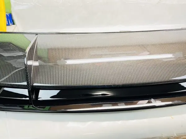 2015 2016 2017 2018 AUDI RS7 REAR BUMPER OEM VALANCE SPOILER PANEL CARBON FIBER - Image 4