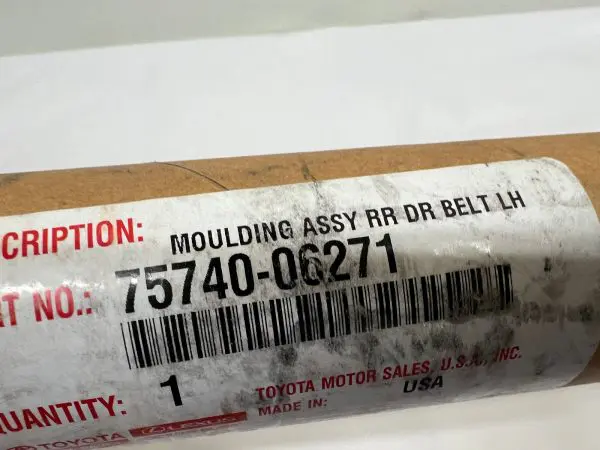 75740-06271  2018-2021 2022 2023 toyota camry rear left door belt molding oem - Image 11