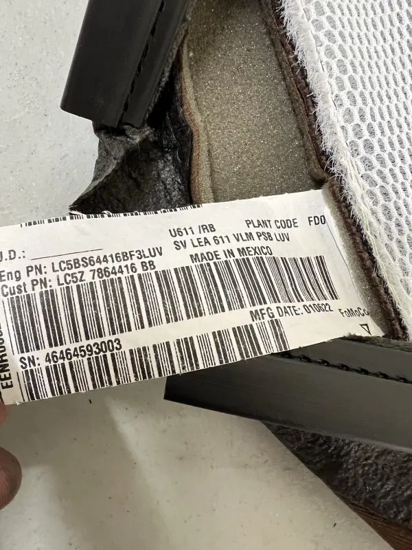 lc5z7864416bb 2020 2021 2022 2023 Lincoln Aviator Front Right Seat Back Cushion - Image 10