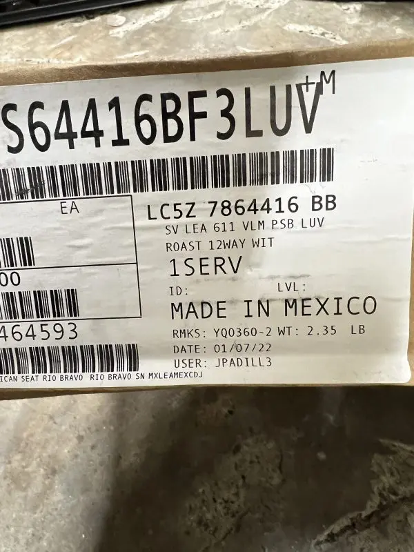 lc5z7864416bb 2020 2021 2022 2023 Lincoln Aviator Front Right Seat Back Cushion - Image 14