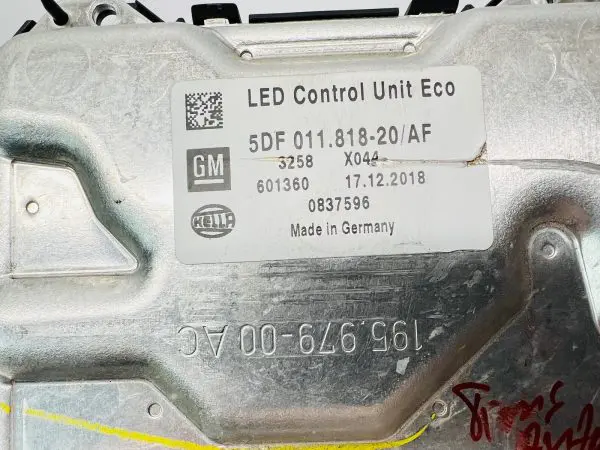 2017-2020 CADILLAC XT5 LED BALLAST CONTROL UNIT 84309959 5DF01181820 5Df01220521 - Image 4
