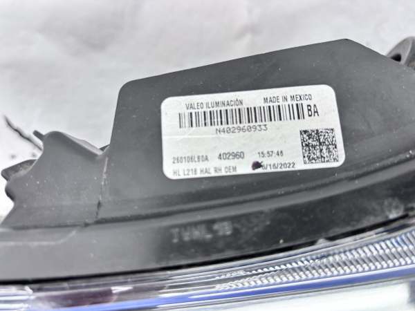 260106LB0A  2020 2021 2022 2023 NISSAN SENTRA HALOGEN FRONT RIGHT OEM HEADLIGHT - Image 16