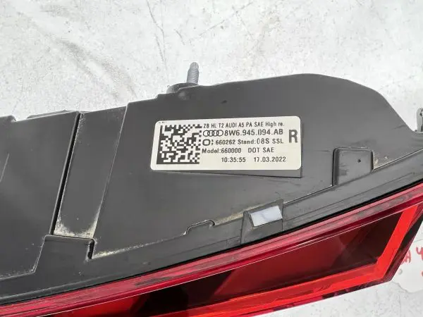 🌟NICE 8W6945094AB 2020 2021 2022 2023 AUDI A5 S5 RS5 LED REAR RH OEM TAIL LIGHT - Image 10