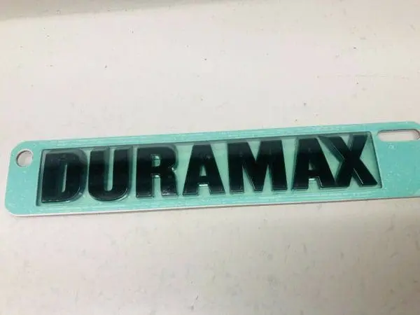 2019 2010 2021 CHEVY SILVERAFO DURAMAX BLACK GLOSS EMBLEM NAME PLATE LETTERS - Image 3