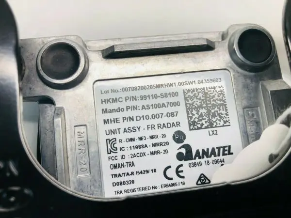 99110S8100 2020 2021 2022 HYUNDAI PALISADE CRUISE CONTROL DISTANCE SENSOR - Image 6