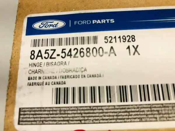 8A5Z5426800A FORD TAURUS LINCOLN MKS MKT REAR RIGHT UPPER HINGE GENUINE 09-2019 - Image 2