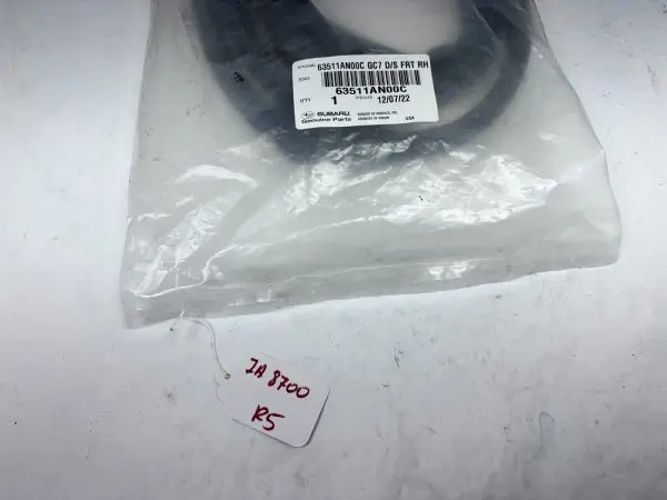 OEM 2020-2023 2024 2025 SUBARU LEGACY FRONT RIGHT DOOR WEATHERSTRIP 63511an00c - Image 8