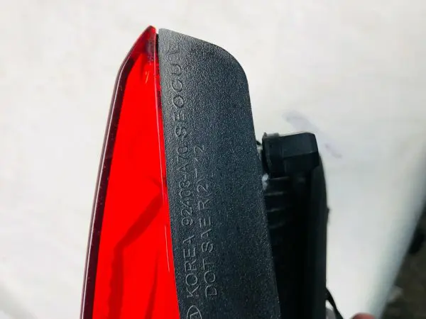 2014 2015 2016 KIA FORTE INNER REAR LEFT OEM TAIL LIGHT GENUINE - Image 10