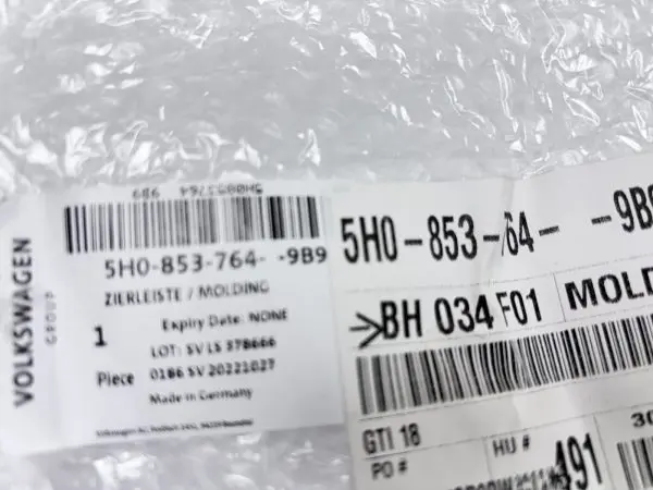 5h08537649b9 2022 2023 2024 VW Golf GTI Front Right OEM Bumper Grille Vent - Image 15