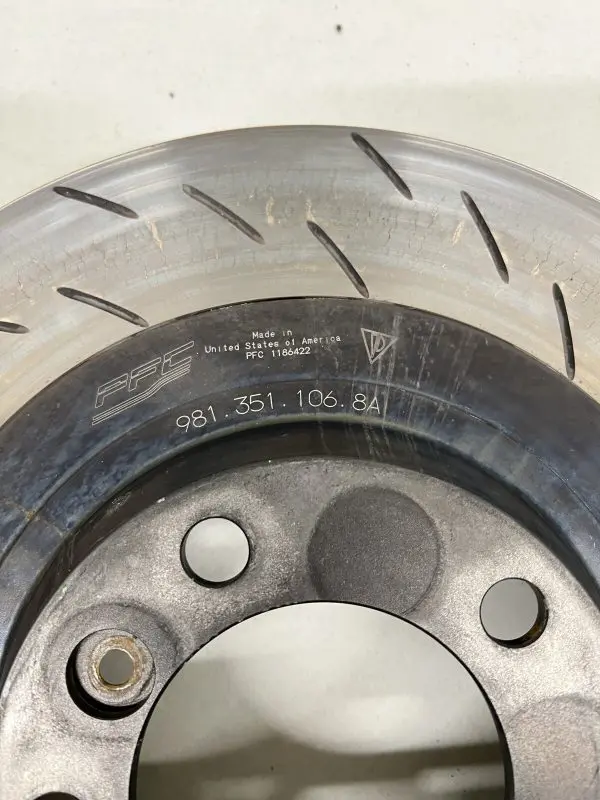 981.351.106.8A Front Right Brake Rotor Disk Porsche Cayman GT4 Clubsport 981 - Image 9