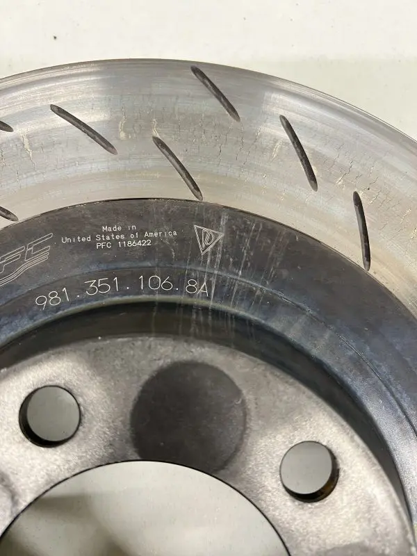 981.351.106.8A Front Right Brake Rotor Disk Porsche Cayman GT4 Clubsport 981 - Image 11
