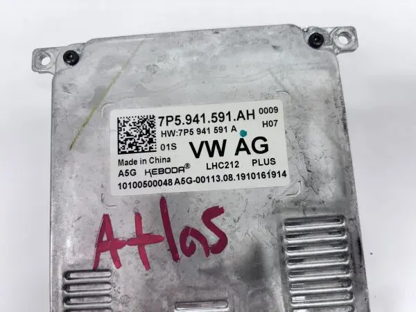 2019 2020 2021 2022 2023 VW ATLAS LED HEADLIGHT BALLAST CONTROL UNIT 7p5941591ah - Image 2