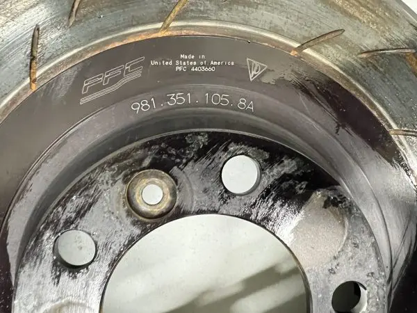 981.351.105.8A Front Left Brake Rotor Disk Porsche Cayman GT4 Clubsport 981 - Image 12