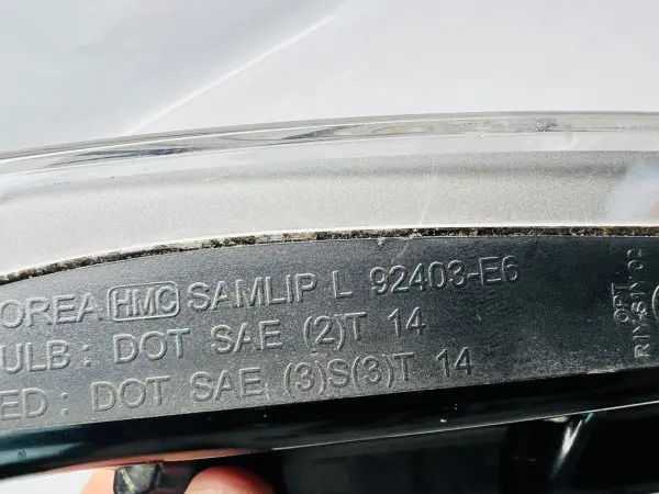 92403E6 2015 2016 2017 HYUNDAI SONATA LED HYBRID REAR LEFT INNER OEM TAIL LIGHT - Image 9