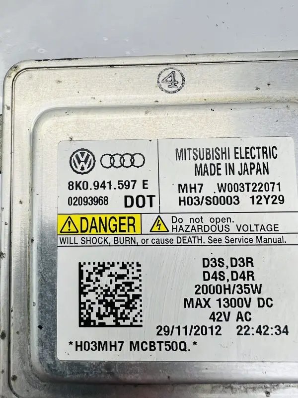 Audi VW Xenon Ballast HID Light Control Unit Module 8K0.941.597.E A6 S6 Q5 VW - Image 3