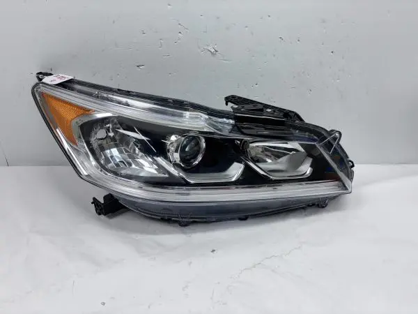TESTED 2016 2017 HONDA ACCORD HALOGEN LED FRONT RIGHT OEM HEADLIGHT ALL TABS