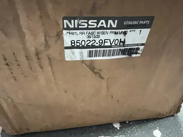 2022 2023 2024 NISSAN TITAN REAR OEM BUMPER COVER NEW GENUINE 85022-9FV0H - Image 15
