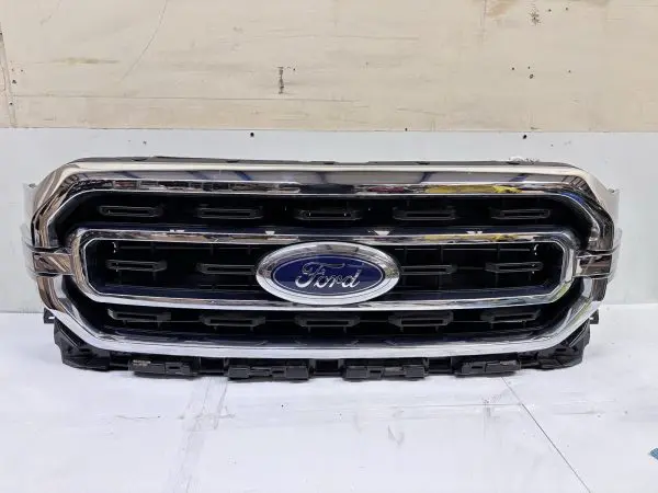 2021 2022 2023 FORD F150 LARIAT CHROME FRONT OEM GRILLE GENUINE WITH SHUTTER