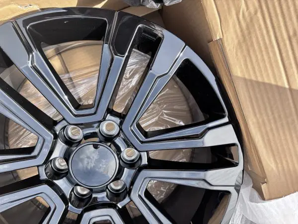 v1184295827gb Replica GMC SIERRA DENALI ESCALADE SILVERADO 20x9 GLOSS BLACK - Image 3