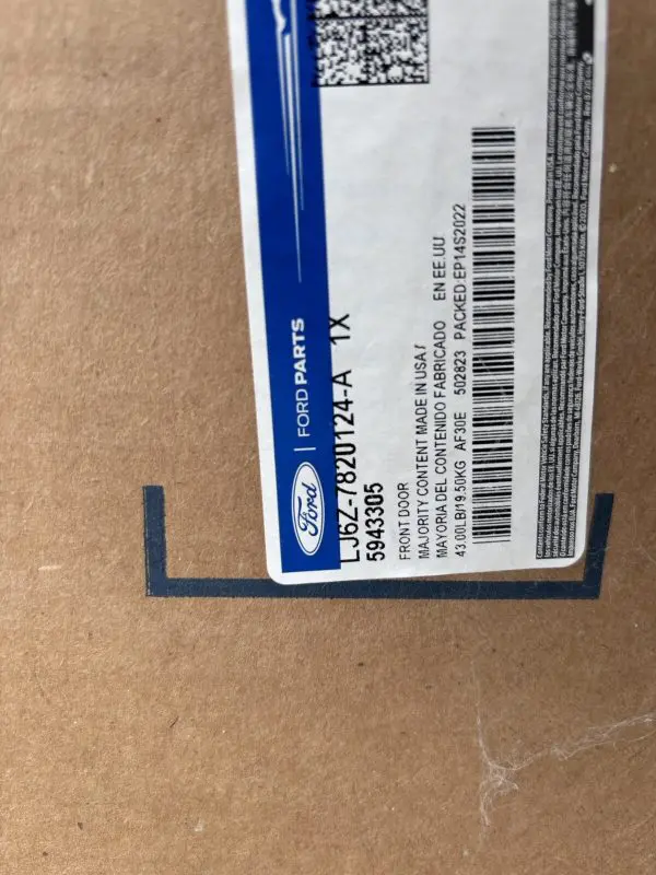 OEM 2020 2021 2022 2023 FORD ESCAPE FRONT RIGHT DOOR GENUINE lj6z7820124a - Image 15