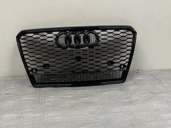 🌟🌟 2013 2014 2015 2016 2017 AUDI A5 S5 QUATTRO GLOSSY BLACK FRONT GRILLE - Image 2