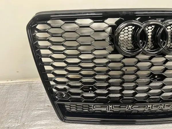 🌟🌟 2013 2014 2015 2016 2017 AUDI A5 S5 QUATTRO GLOSSY BLACK FRONT GRILLE - Image 8