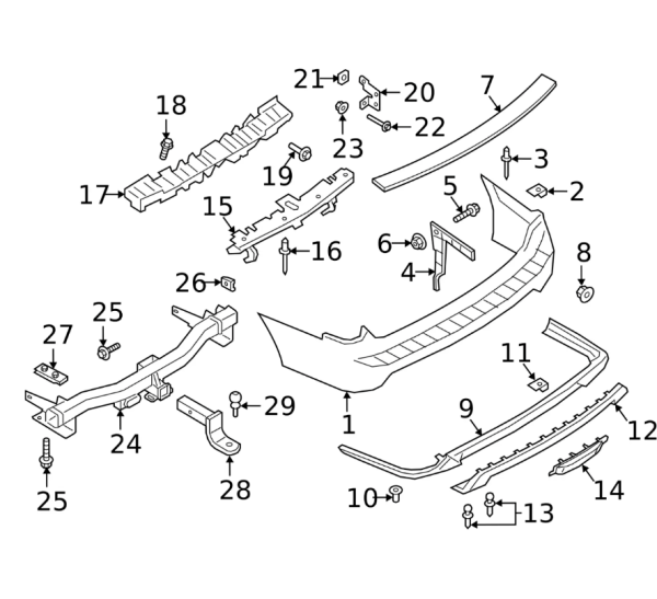 JL1Z17D826B 2018 2019 2020 2021 LINCOLN NAVIGATOR FORD EXPEDITION TRAILER HITCH - Image 3