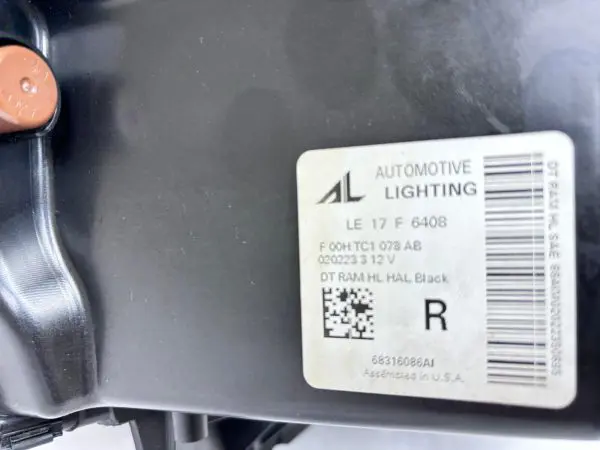 2019 2020 2021 2022 2023 2024 dodge ram 1500 halogen front right oem headlight - Image 19