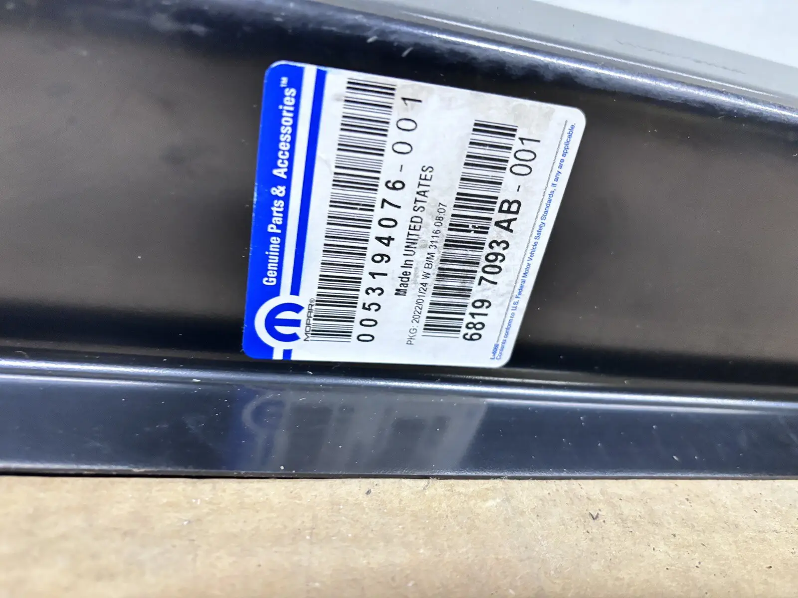 Dodge Ram 3500 2013-2022 2023 2024 Rear Forward Floor Pan Crossmember 68197093ab - Image 8