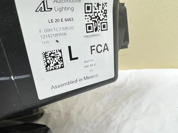 68376993AF 2021 2022 2023 2024 JEEP GRAND CHEROKEE LED FRONT LEFT OEM HEADLIGHT - Image 3