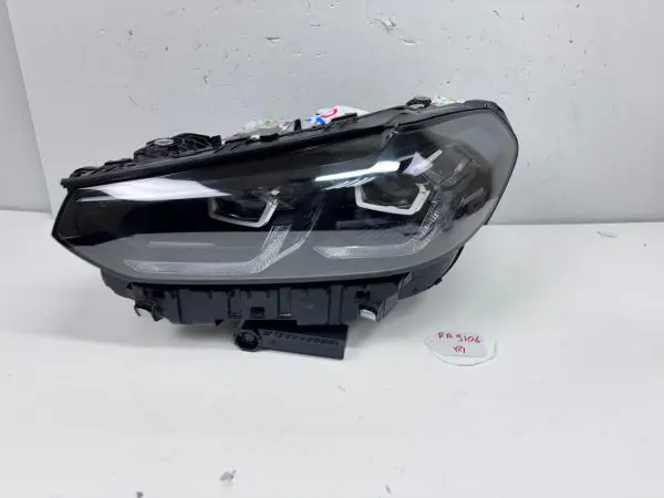 A95A1FB13-06  2022 2023 2024 BMW X3 X4 LED BLACK TRIM FRONT LEFT OEM HEADLIGHT - Image 2