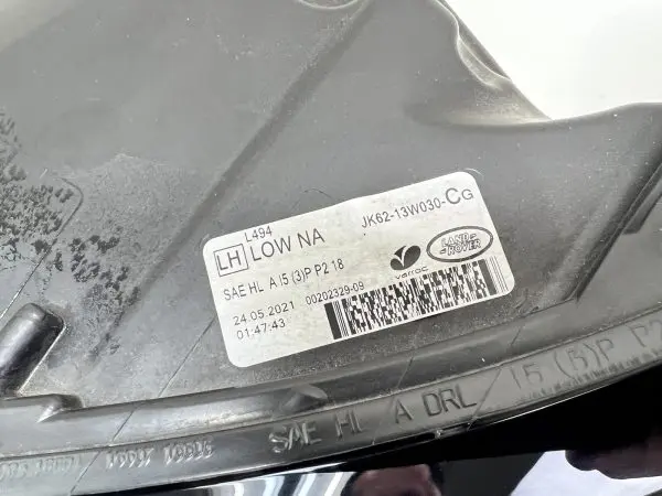 2018 2019 2020 2021 2022 LAND ROVER RANGE ROVER SPORT LED LEFT OEM HEADLIGHT - Image 10