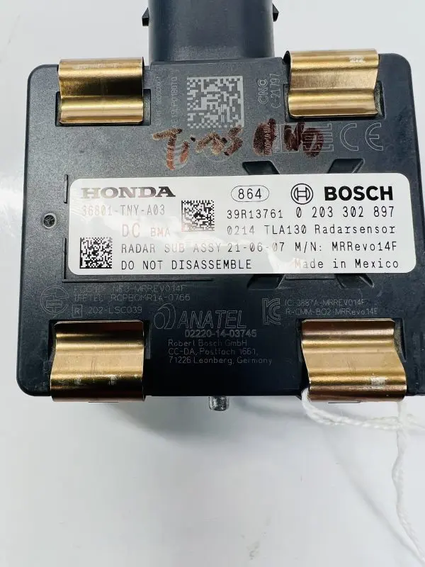 0203302897 2018 2019 2020 HONDA CHR FRONT OEM CRUISE CONTROL DISTANCE SENSOR - Image 2
