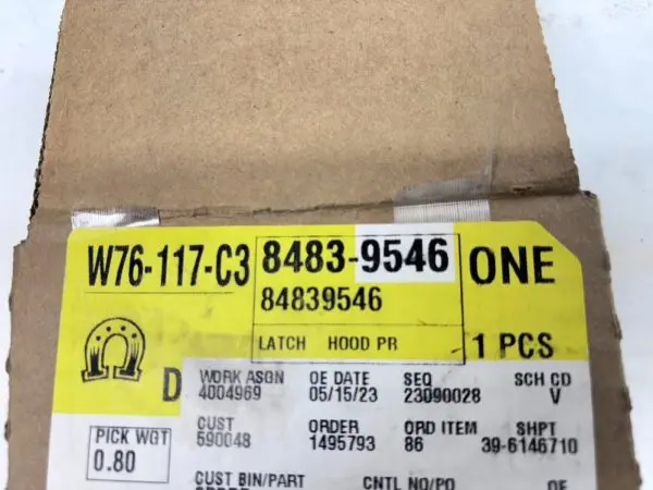 OEM GENUINE 84839546 2020 2021 2022 2023 2024 CHEVY CORVETTE C8 FRONT HOOD LATCH - Image 7