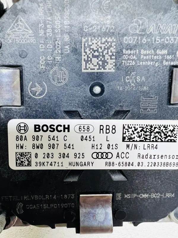80A907541C 2021 2022 AUDI Q5 SQ5 SQ5 FRONT OEM CRUISE CONTROL DISTANCE SENSOR - Image 8