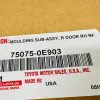 2015 2016 2017 2018 2019  TOYOTA HIGHLANDER REAR RIGHT DOOR MOLDING OEM ROCKER - Image 12