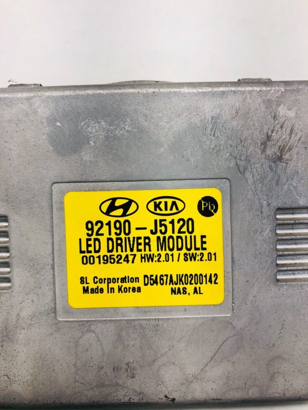 92190J5120 2018 2019 2020 2021 2022 2023 KIA STINGER LED MODULE BALLAST GENUINE - Image 3