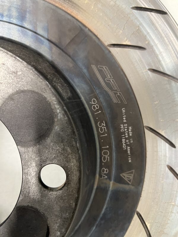 981.351.105.8A Front Left Brake Rotor Disk Porsche Cayman GT4 Clubsport 981 - Image 6