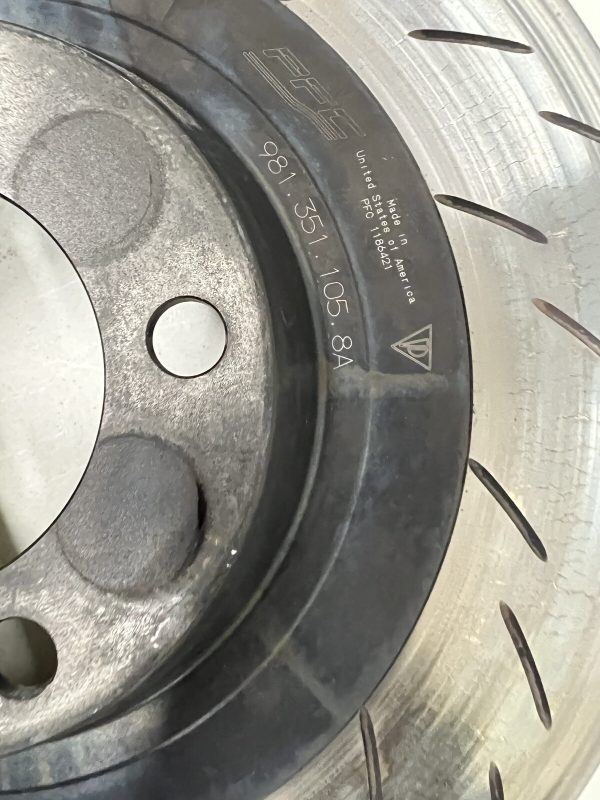 981.351.105.8A Front Left Brake Rotor Disk Porsche Cayman GT4 Clubsport 981 - Image 7