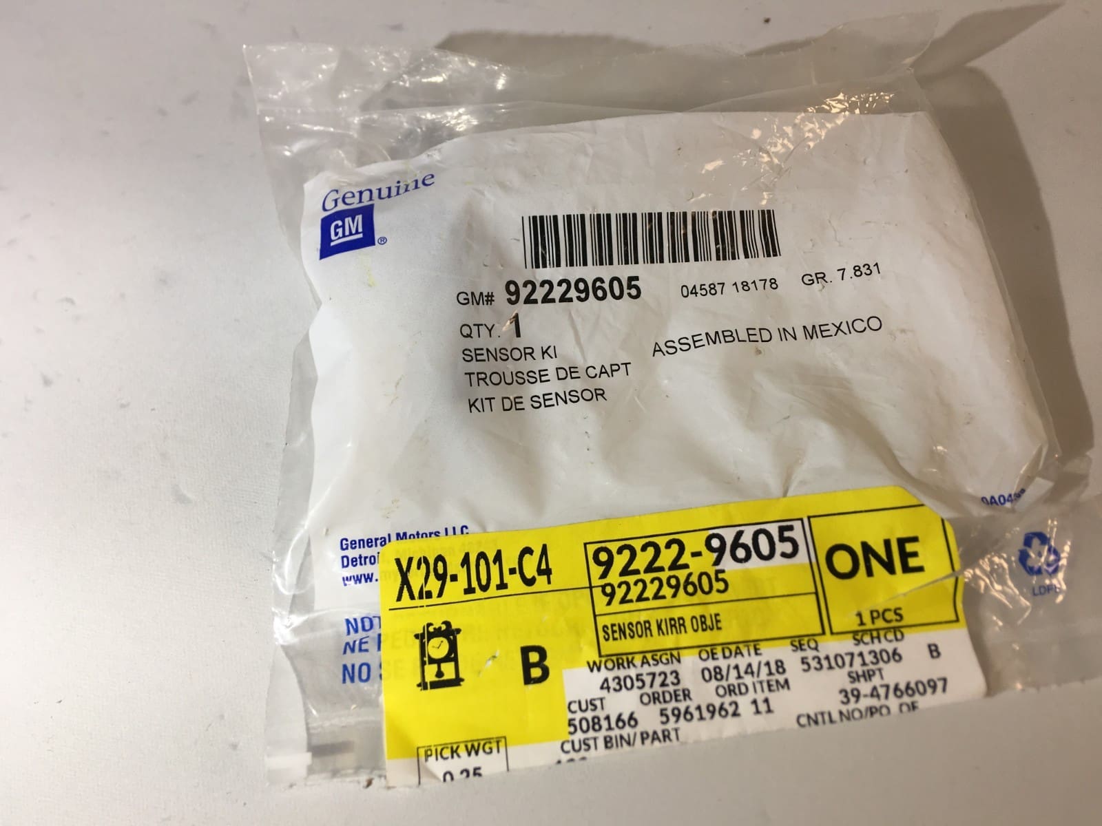 92229605 GM GENUINE BACK UP SENSOR CHEVY BUICK GMC PARKING ASSISTANT NEW OEM - Image 6