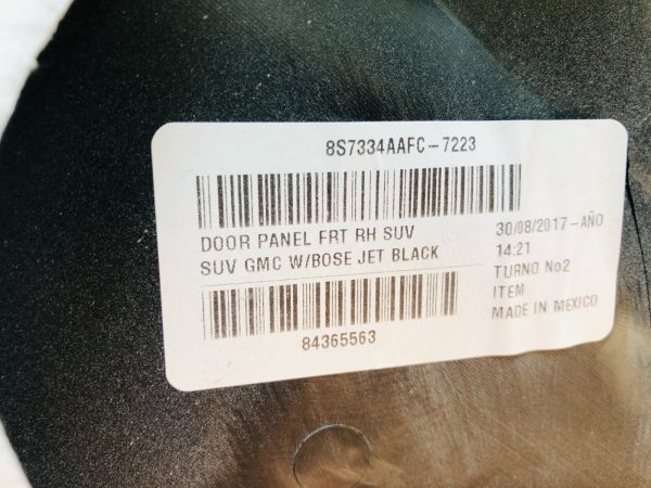 2015 2016 2017 2018 2019 GMC YUKON TAHOE FRONT RIGHT OEM INTERIOR DOOR PANEL - Image 11