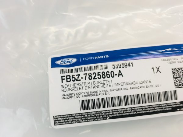 2016 2017 2018 2019 FORD EXPLORER REAR RIGHT WINDOW WEATHERSTRIP GENUINE OEM - Image 11